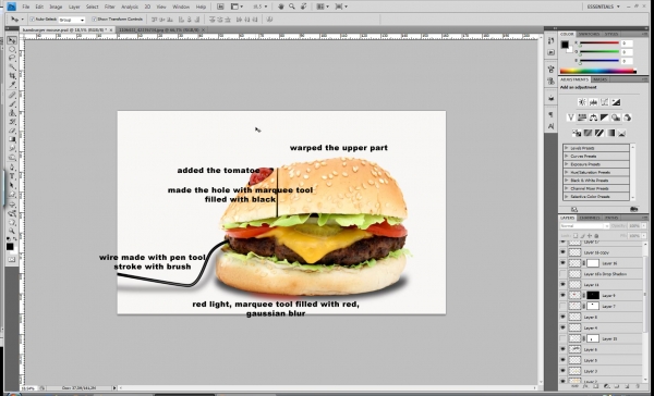 Creation of Hamburger Mouse: Step 1